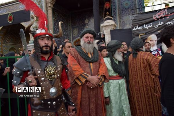 حرکت نمادین کاروان اسرای کربلا در قم