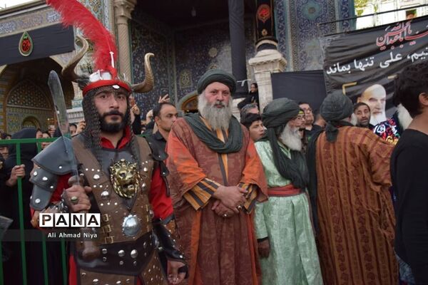 حرکت نمادین کاروان اسرای کربلا در قم