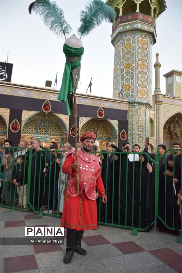 حرکت نمادین کاروان اسرای کربلا در قم