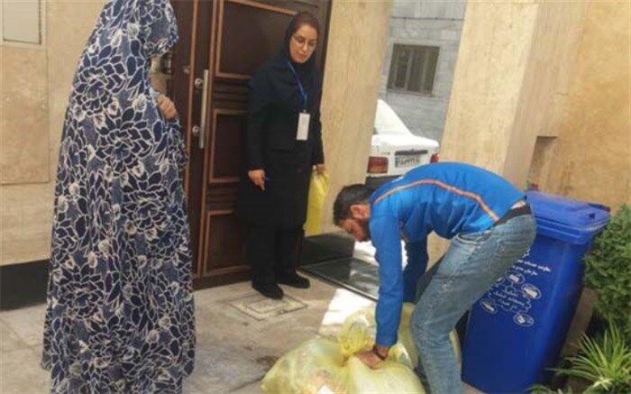 اجرای طرح نمونه برداری پسماندهای خشک در منطقه  بیست