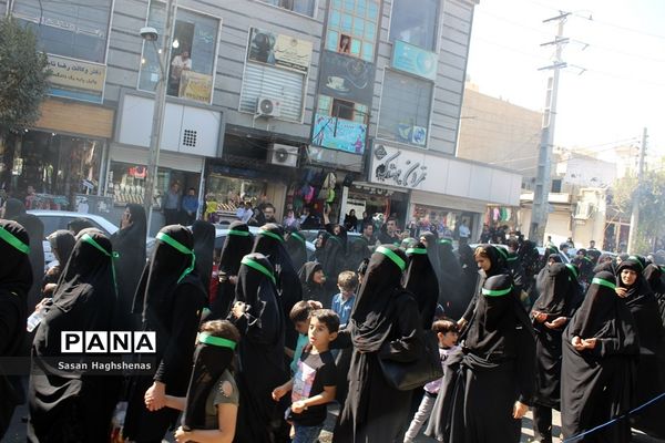 حرکت نمادین کاروان اسرای کربلای حسینی در اسلامشهر