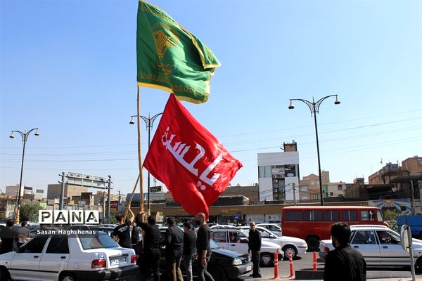 حرکت نمادین کاروان اسرای کربلای حسینی در اسلامشهر