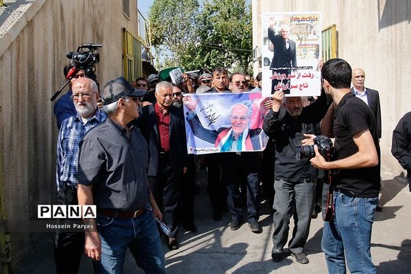 مراسم تشییع پیکر جعفر کاشانی، پیشکسوت فوتبال ایران