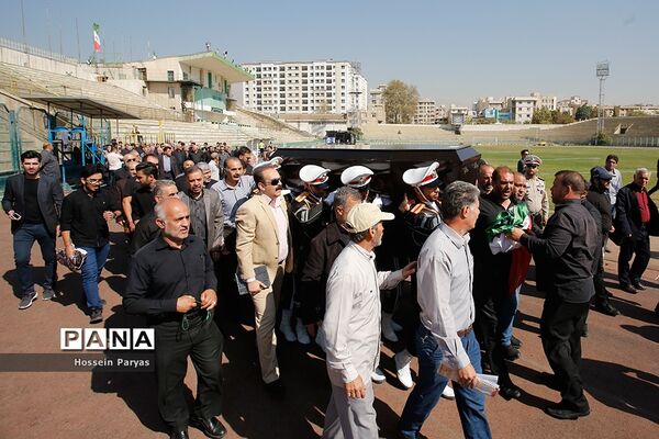 مراسم تشییع پیکر جعفر کاشانی، پیشکسوت فوتبال ایران