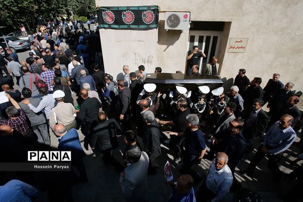 مراسم تشییع پیکر جعفر کاشانی، پیشکسوت فوتبال ایران