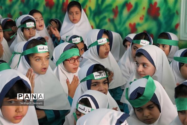 برگزاری مراسم شهادت حضرت رقیه (س) در دبستان 22 بهمن دوره اول شهرستان آباده