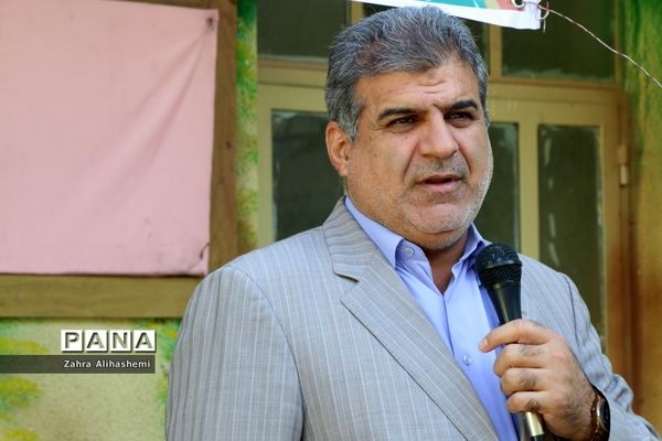 آیین احداث مدرسه خیری به همت خیر نیک اندیش، بتول بختیاری در منطقه 8 آموزش و پرورش