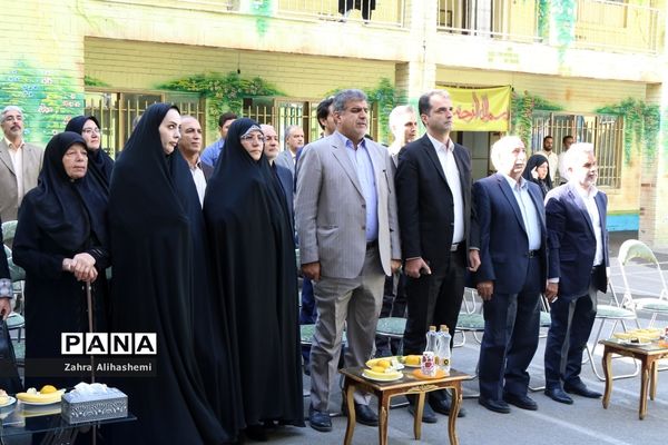 آیین احداث مدرسه خیری به همت خیر نیک اندیش، بتول بختیاری در منطقه 8 آموزش و پرورش