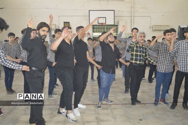 مراسم اربعین حسینی در دبیرستان دکتر علی شریعتی بوشهر