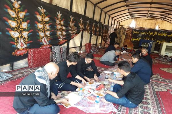 حال و هوای مواکب اربعین حسینی در مرز چزابه
