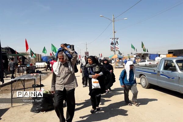 حال و هوای مواکب اربعین حسینی در مرز چزابه