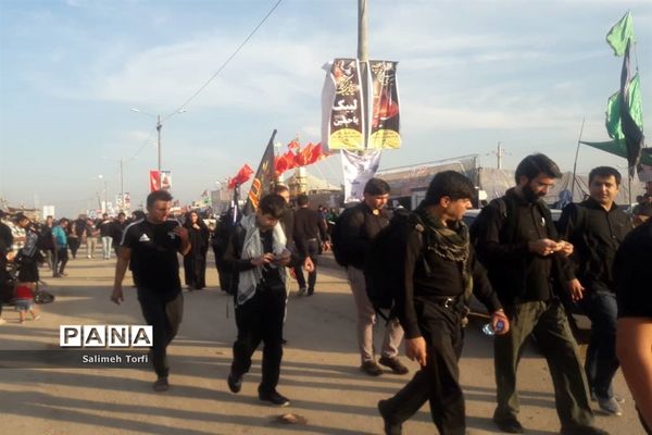 حال و هوای مواکب اربعین حسینی در مرز چزابه