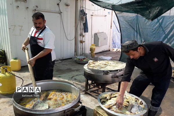 حال و هوای مواکب اربعین حسینی در مرز چزابه