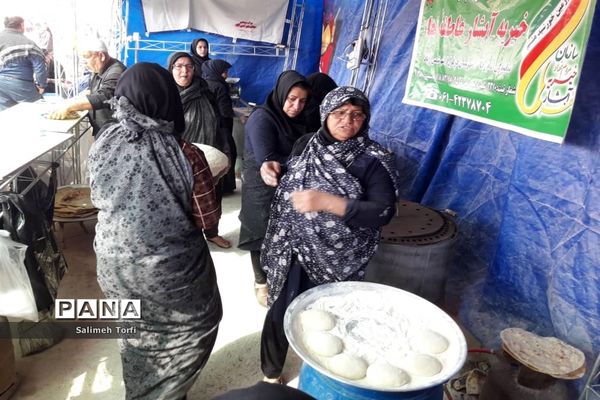 حال و هوای مواکب اربعین حسینی در مرز چزابه