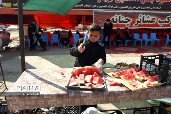 حال و هوای مواکب اربعین حسینی در مرز چزابه