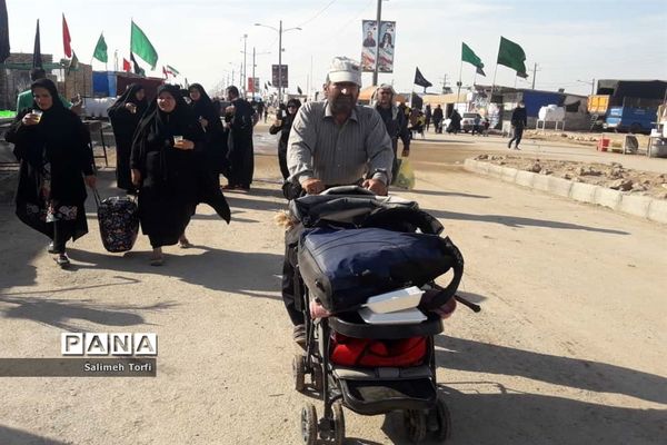 حال و هوای مواکب اربعین حسینی در مرز چزابه