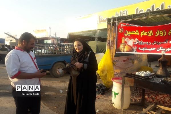 حال و هوای مواکب اربعین حسینی در مرز چزابه