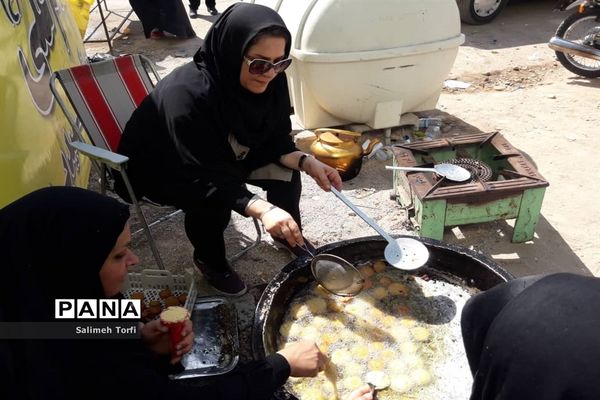 حال و هوای مواکب اربعین حسینی در مرز چزابه