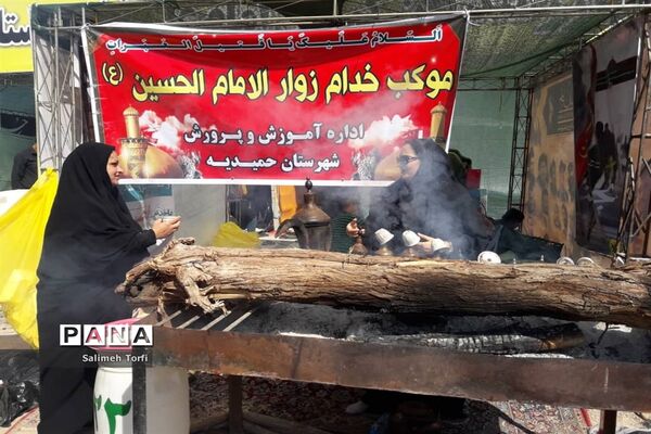 حال و هوای مواکب اربعین حسینی در مرز چزابه