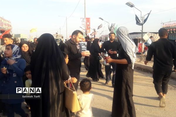 حال و هوای مواکب اربعین حسینی در مرز چزابه