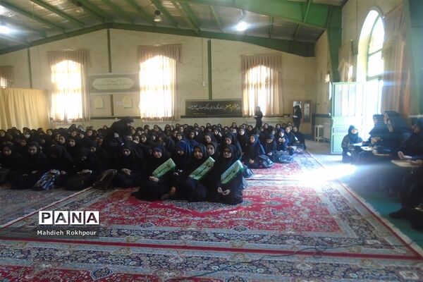 مراسم عزاداری اربعین حسینی در دبیرستان دخترانه نرجسیه
