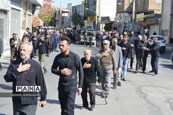پیاده روی دلدادگان اربعین حسینی درفیروزکوه