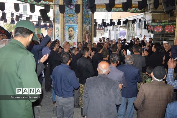 پیاده روی دلدادگان اربعین حسینی درفیروزکوه