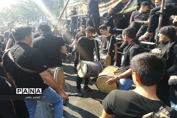 راهپیمایی عاشقان امام حسین(ع) ویاران باوفایش درشهرری