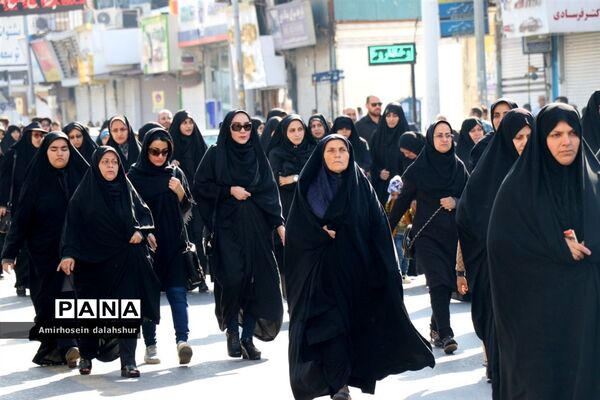 پیاده‌روی جاماندگان اربعین در قائمشهر