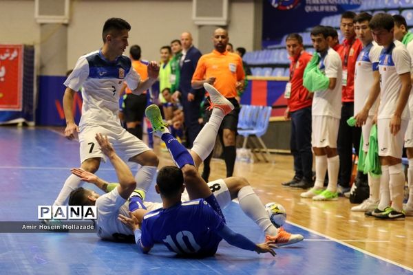 دیدار تیم‌های ترکمنستان و قرقیزستان از سری بازی‌های مرحله مقدماتی فوتسال آسیا