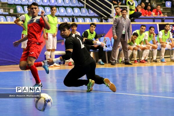 دیدار تیم‌های ایران و قرقیزستان از سری بازی‌های مرحله مقدماتی فوتسال آسیا