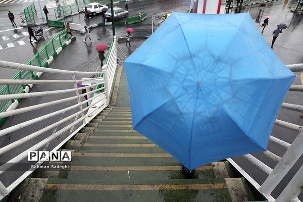 باران پاییزی در تهران