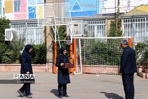 بازدید مدیر سازمان دانش‌آموزی خراسان رضوی از خدمت‌رسانی پیشتازان به زائران امام رضا (ع)
