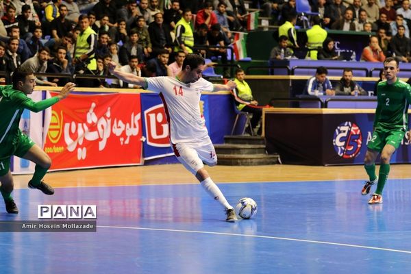 دیدار تیم‌های ایران و ترکمنستان از سری بازی های مرحله مقدماتی فوتسال آسیا