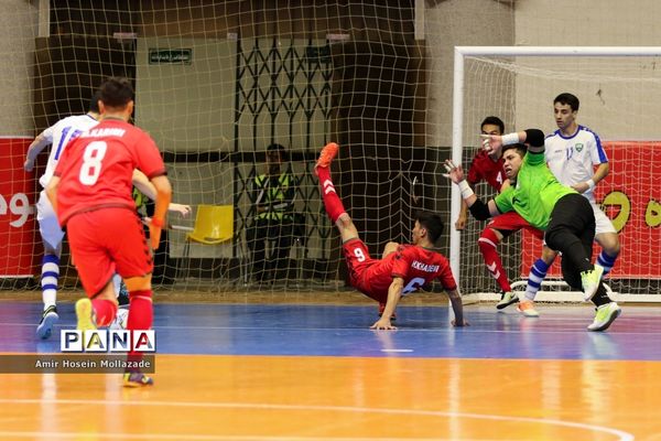 دیدار تیم‌های ازبکستان و افغانستان از سری بازی‌های مرحله مقدماتی فوتسال آسیا