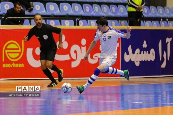 دیدار تیم‌های ازبکستان و افغانستان از سری بازی‌های مرحله مقدماتی فوتسال آسیا