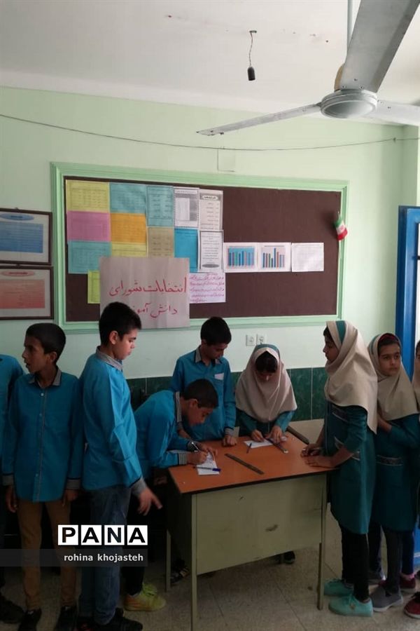 برگزاری انتخابات شورای دانش‌آموزی در مدارس شهرستان خنج