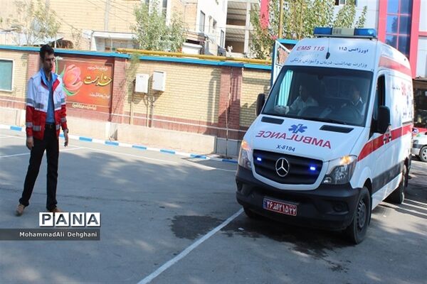 مانور پدافند غیرعامل در شهرستان بهارستان