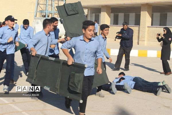 مانور پدافند غیر عامل در بوشهر