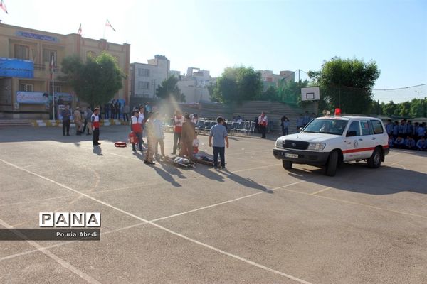 مانور پدافند غیر عامل در بوشهر