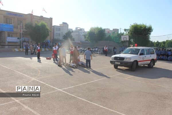 مانور پدافند غیر عامل در بوشهر