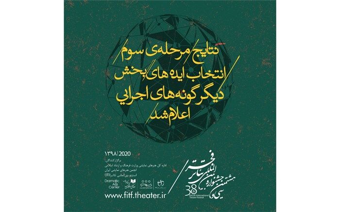 آثار مرحله سوم بخش دیگرگونه‌های اجرایی در سه دسته‌بندی معرفی شدند