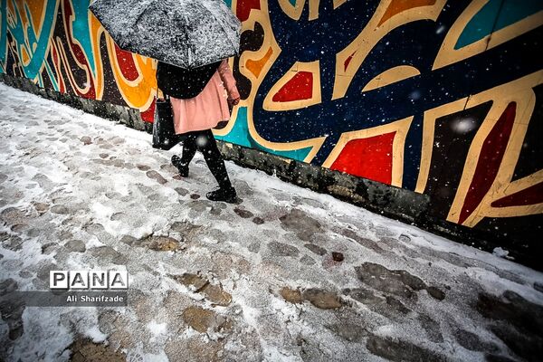 بارش برف پاییزی در تهران