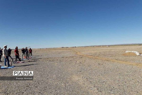 مسابقات تیراندازی به اهداف پروازی در جنگل نخاب شهرستان خوسف