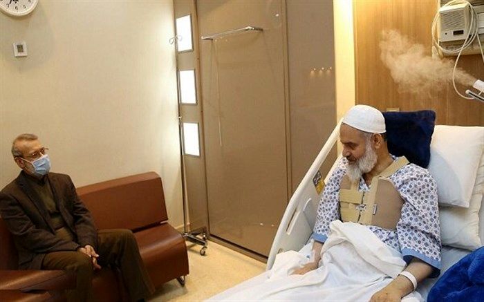 علی لاریجانی از آیت الله حسینی بوشهری عیادت کرد +تصویر