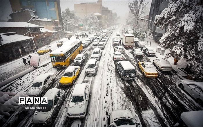 اخطاریه هواشناسی درباره بارش سنگین باران و برف
