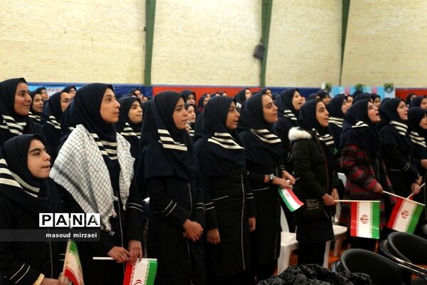آیین افتتاحیه نمایشگاه‌های کتاب دانش‌آموزی مدارس قزوین