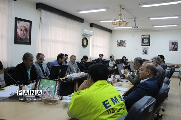 جلسه برنامه‌ریزی و هماهنگی  بیست و یکمین مانور سراسری زلزله و ایمنی درمدارس