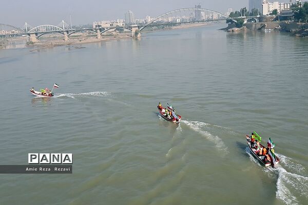 راهپیمایی مردم اهواز در حمایت از اقتدار و امنیت کشور