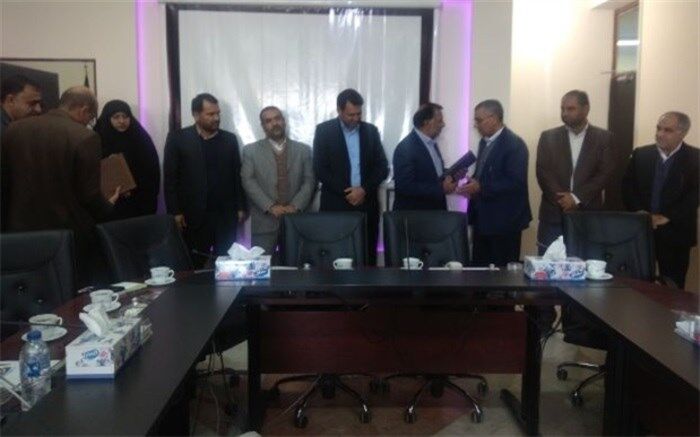 آیین تکریم و معارفه معاون پژوهش و برنامه ریزی استان و سرپرست اداره حراست